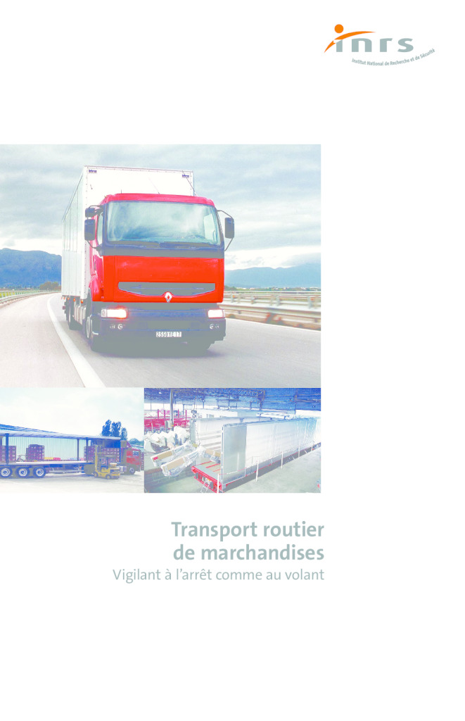 thumbnail of Inrs – Transport routier de marchandises – ed826