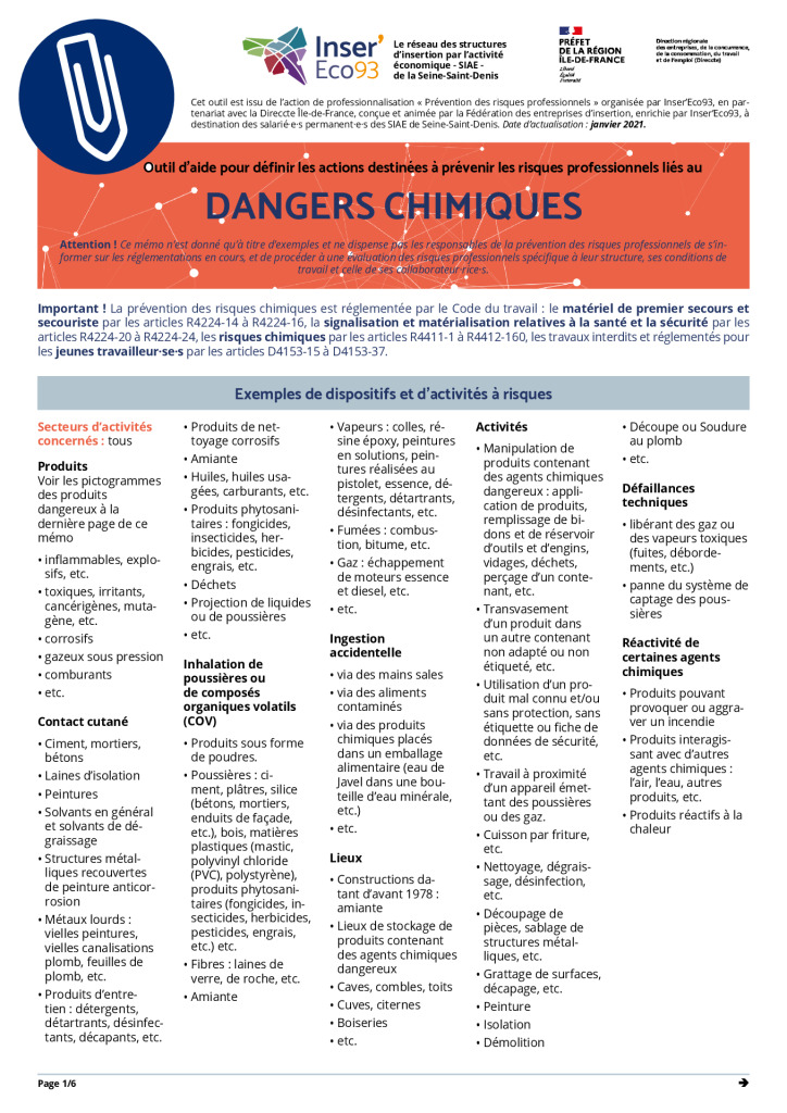 thumbnail of Memos Actions de prévention – Dangers chimiques – 20210202