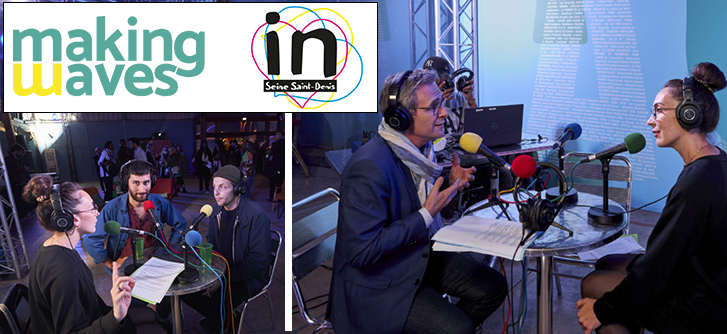 Making Waves, membre actif d’Inser’Eco93, a réalisé une interview radio avec Stéphane Troussel, président du Département, ainsi qu’une micro-soirée, lors de la soirée des lauréat·e·s de l’appel à agir In Seine-Saint-Denis le 20 octobre 2021 à la Cité fertile